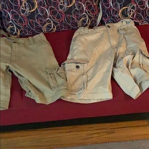 Khaki Cargo Shorts Sz 32
